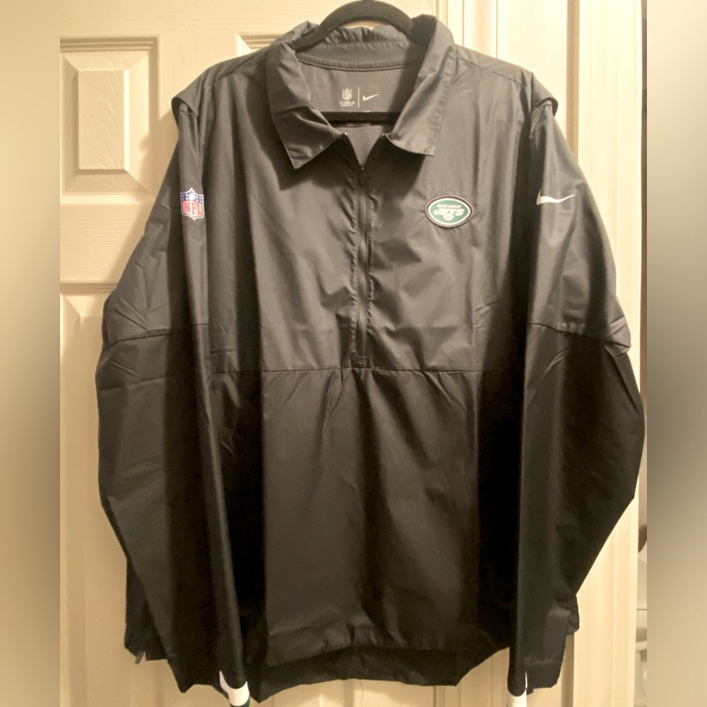 NFL On Field Apparel Nike Jets pullover jacket